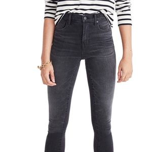 NEW Madewell 10" High Rise Skinny Jeans in Black